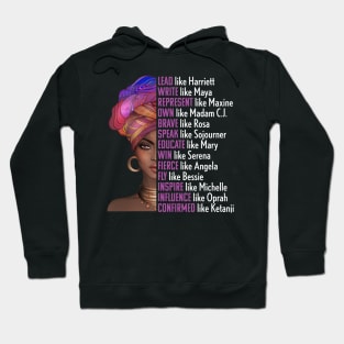 Women of Black History, Legends, Powerful Black Women, Black History Hoodie